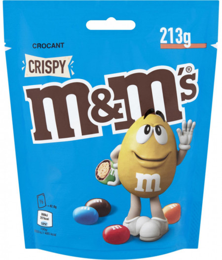 M&M Crispy Bomboane de Ciocolata 213g