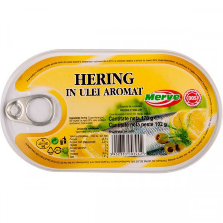 Merve Hering in Ulei Aromat 170g