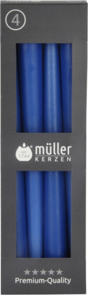 Muller Kerzen Set 4 Lumanari Conice Albastre