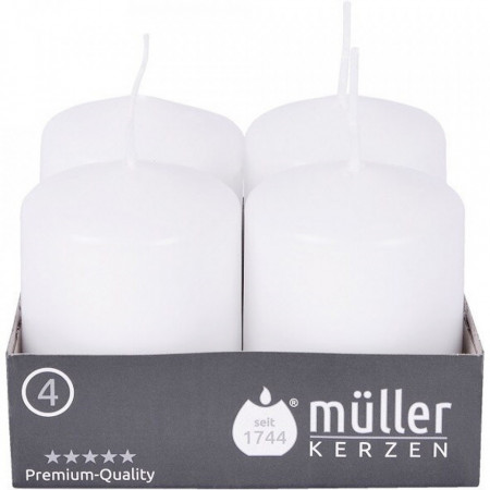 Muller Kerzen Set 4 Lumanari Tip Stalp Albe