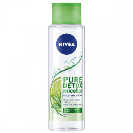 Nivea Pure Detox Sampon Micelar Delicat cu Ceai Verde 400ml