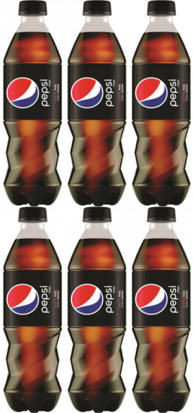 Pepsi Max Bautura Racoritoare Carbogazoasa cu Aroma de Cola fara Zahar 6 buc x 500ML