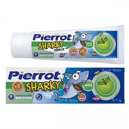 Pierrot Sharky Pasta de Dinti Gel pentru Copii 0% Flour 2+ Ani 75ml