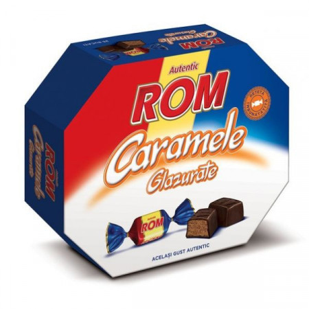 Rom Caramele cu Interior cu Rom si Glazura de Cacao 195g