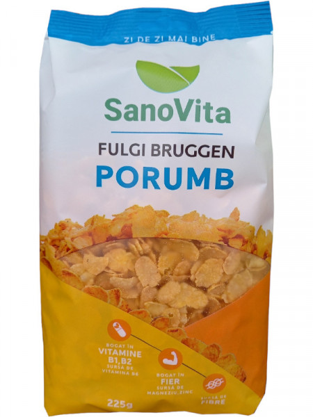 Sano Vita Fulgi de Porumb fara Zahar adaugat 225g