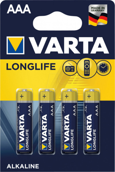 Varta Baterii Alcaline Longlife AAA LR03 4buc