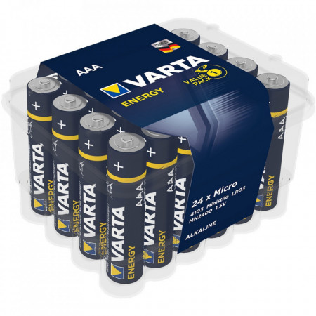 Varta Baterii Alkaline Energy AAA LR03 24buc