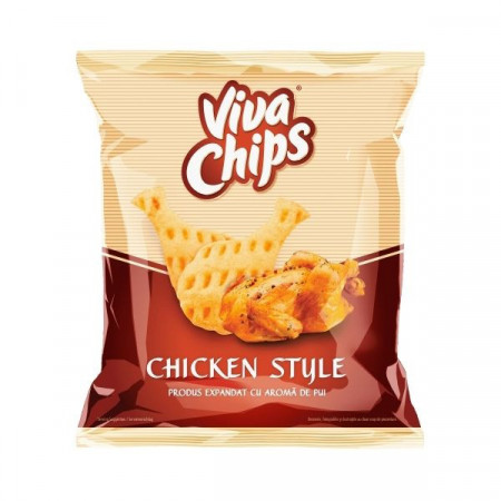 Viva Chips Produs Expandat cu Aroma de Pui 50g