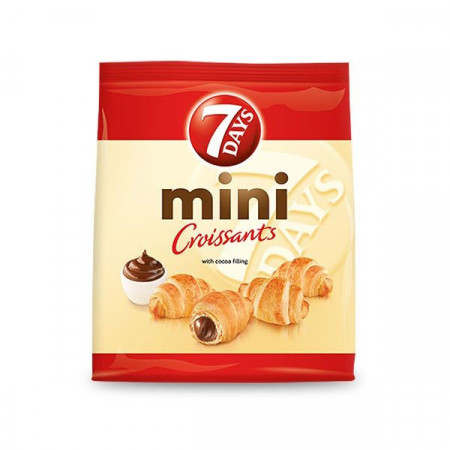 7 Day's Mini Croissante cu Umplutura de Cacao 300g