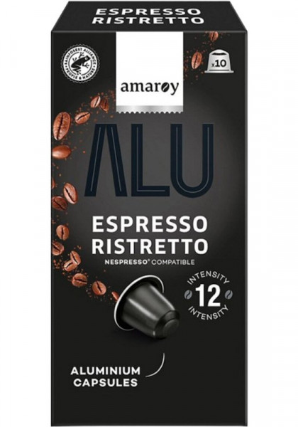 Amaroy Alu Espresso Ristretto Cafea Macinata 10 capsule 55g