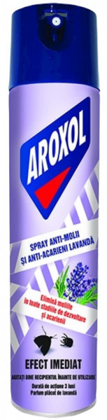 Aroxol Spray Antimolii si Anti Acarieni cu Lavanda 250ml
