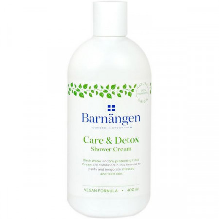 Barnangen Crema de Dus Care & Detox pentru Pielea Obosita si Uscata 400ml
