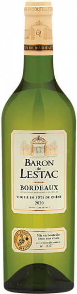 Baron de Lestac Bordeaux Vin Alb Sec 12.5% Alcool 750ml