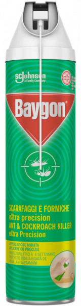 Baygon Spray Insecticid Extra Precision pentru Gandaci si Furnici 400ml