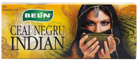 Belin Ceai Negru Indian 100plicuri x 1.5g