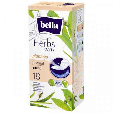 Bella Herbs Absorbante Sensitive Normal cu Extract de Patlagina 18bucati