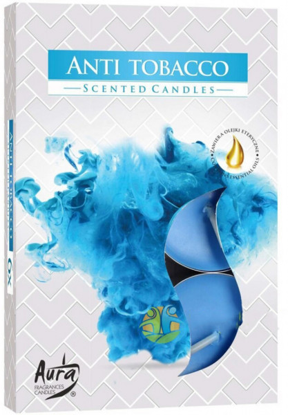 Bispol Set 6 Lumanari Parfumate Tip Pastila cu Aroma Anti-tabac