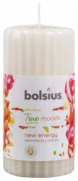 Bolsius Lumanare Parfumata Tip Stalp cu Aroma de Grapefruit si Ghimbir