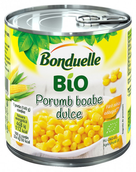 Bonduelle Porumb Boabe Dulce Bio 340g