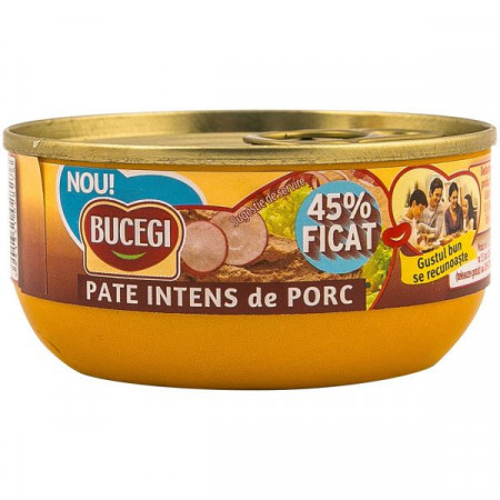 Bucegi Pate de Porc Intens 45% Ficat 120g
