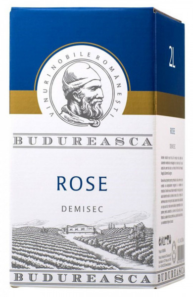 Budureasca Rose Vin Rose Demisec 13% Alcool 2L