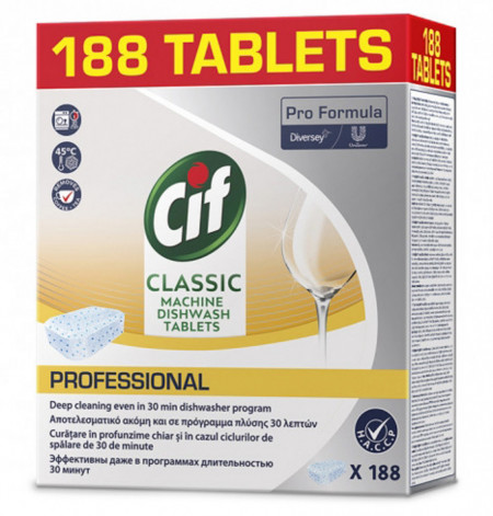 Cif Pro Formula Classic Detergent pentru Masina de Spalat Vase 188 tablete