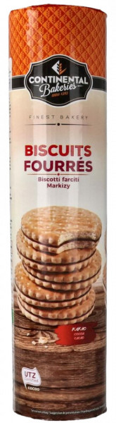 Continental Bakeries Biscuiti Dublii cu Umplutura Crema de Cacao 500g