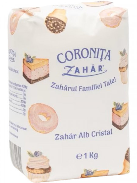 Coronita Zahar Alb Cristal 1Kg