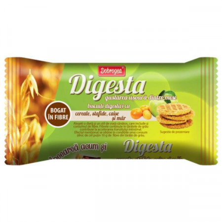 Dobrogea Digesta Biscuiti cu Cereale Stafide Caise si Mar 82g