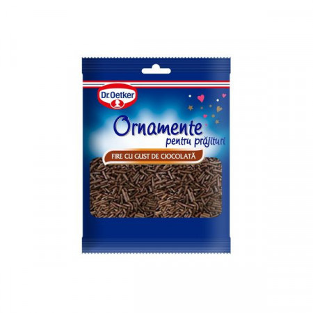 Dr.Oetker Ornamente pentru Prajituri Fire cu Gust de Ciocolata 30g