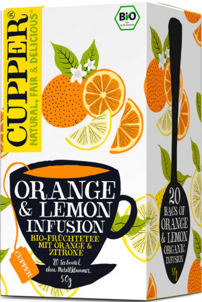 Eco Cupper Infuzie de Portocala cu Lamaie 20 plicuri x 1.75g