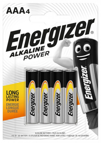Energizer Baterii Alkaline Power AAA LR03 4buc