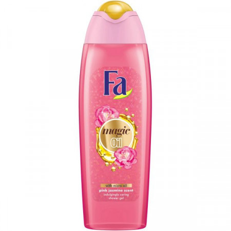 Fa Gel de Dus Magic Oil Pink Jasmine cu Parfum Feminin de Iasomie si Micro-uleiuri 750ml