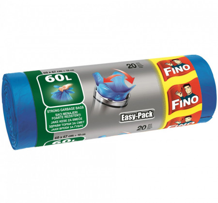 Fino Easy Pack Saci Menajeri Albastri 60L 20bucati