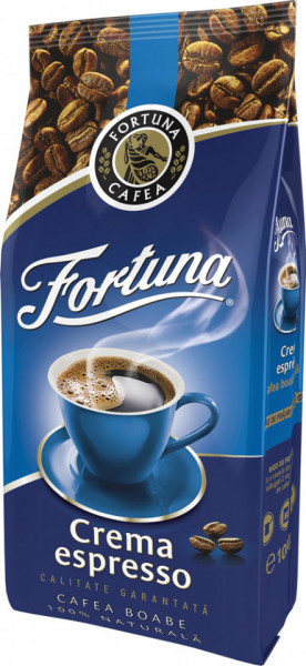 Fortuna Crema Espresso Cafea Boabe Prajita 1Kg