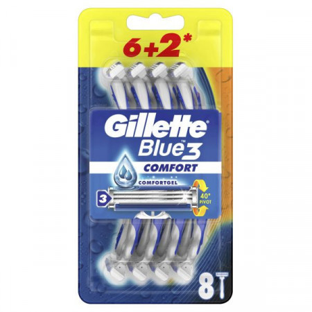 Gillette Blue 3 Comfort Aparat de Ras 8bucati