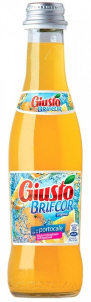 Giusto Brifcor Bautura Racoritoare Carbogazoasa cu Suc de Portocale 250ML