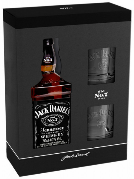 Jack Daniel's Set Whisky 700ml + 2 Pahare