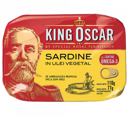King Oscar Sardine in Ulei Vegetal 110g