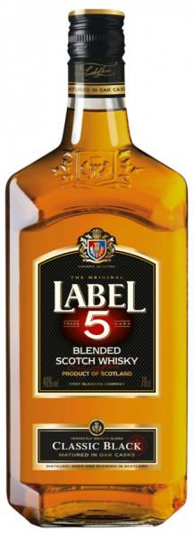 Label 5 Classic Black Whisky Scotian 40% Alcool 700ml