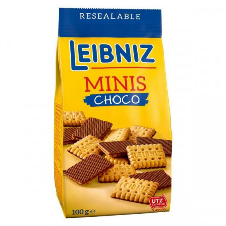 Leibniz Minis Biscuiti Crocanti cu Ciocolata cu Lapte 100g