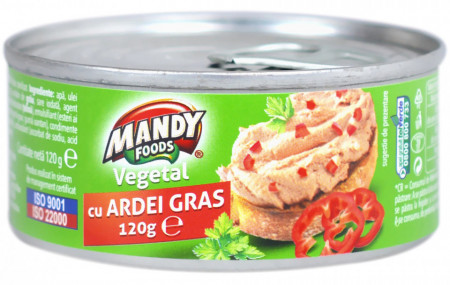 Mandy Pasta Vegetala Tartinabila cu Ardei 120g