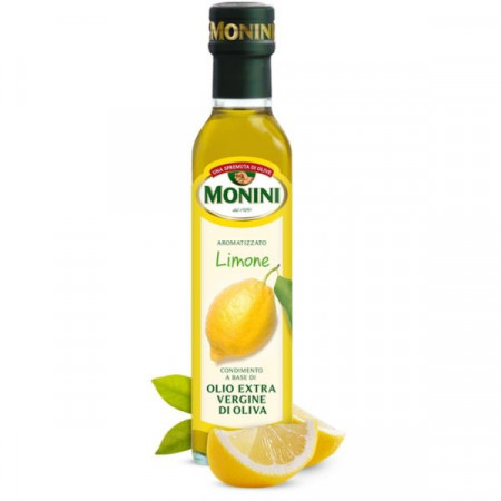 Monini Condiment Aromatizat cu Lamaie cu Ulei de Masline Extra Virgin 98% 250ml