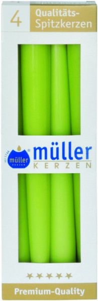 Muller Kerzen Set 4 Lumanari Conice Verzi