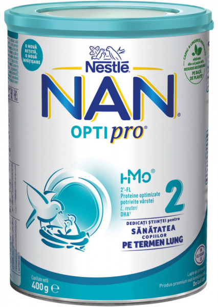 Nestle Nan Opti Pro 2 Lapte Praf 6-12 luni 400g