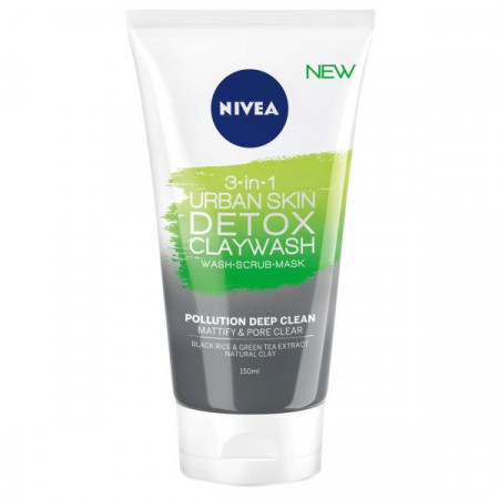Nivea 3in1 Urban Skin Detox Claywash 150ml
