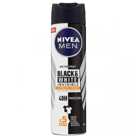 Nivea Men Black&White Invisible Ultimate Impact Anti-Perspirant 150ml