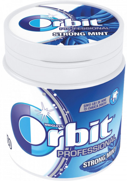 Orbit Professional Guma de Mestecat cu Aroma Intensa de Menta 84g