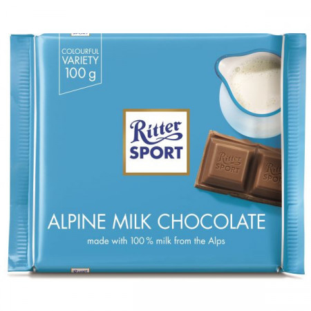 Ritter Ciocolata cu Lapte Alpin 100g
