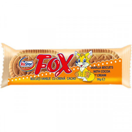 Ro Star Fox Biscuiti cu Crema de Cacao 30g